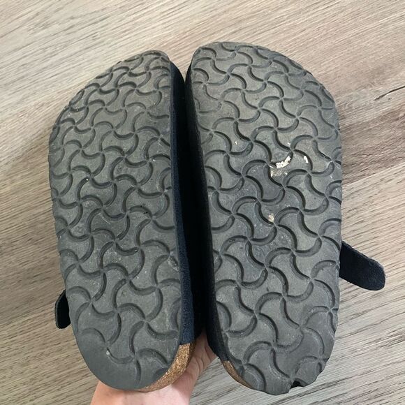 RARE Vintage Midnight blue Boston Birkenstocks 37/7 festival slip on clogs - Picture 6 of 7